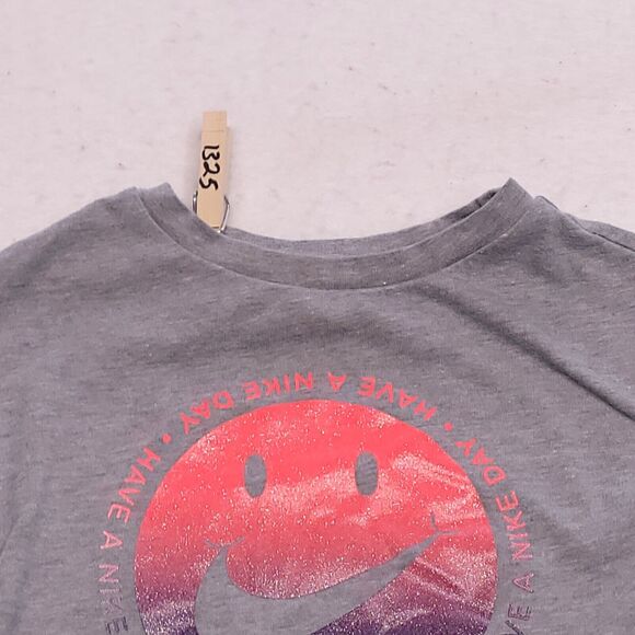 The Nike Tee Casual Short Sleeve Graphic T-Shirt Toddler Girls Size 2T Gray Pink - Picture 1 of 8